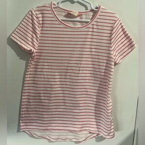 Pink Striped Kids Short Sleeve Tee